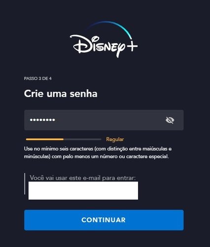 Escolha sempre uma senha forte para não correr o risco de ter um acesso indevido à sua conta