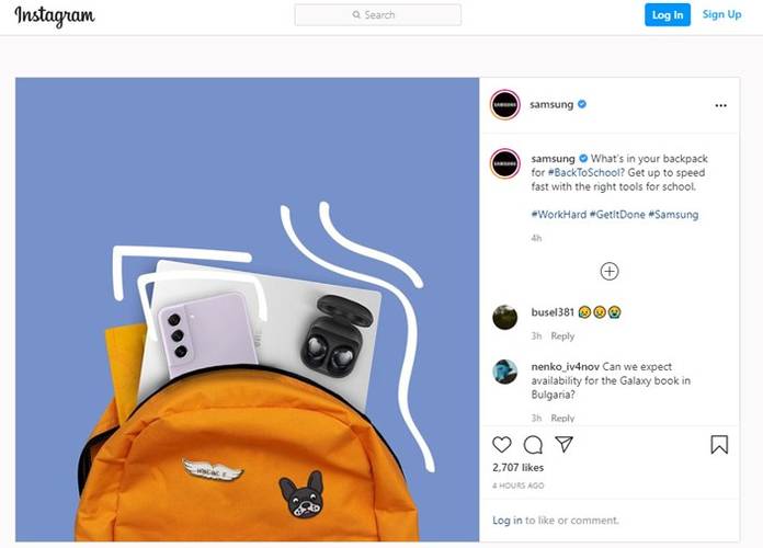 Samsung já deixou vazar uma imagem do Galaxy S21 FE no Instagram.
