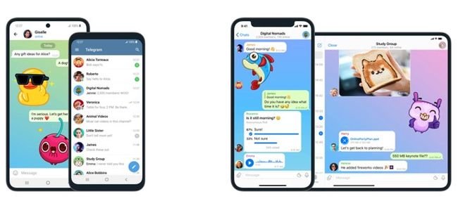 O Telegram possui app para Android, iOS e desktop.
