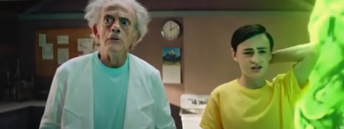 Imagem de: Rick and Morty ganha teaser live-action com Christopher Lloyd; veja!