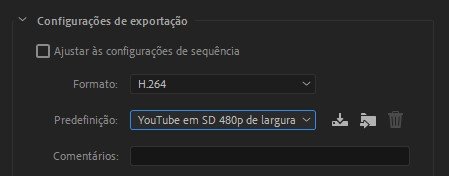 Escolha uma resolução menor para que seu vídeo tenha um tamanho reduzido