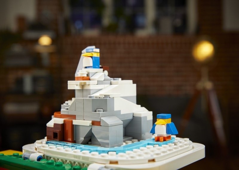 A fase Cool Mountain, recriada em Lego