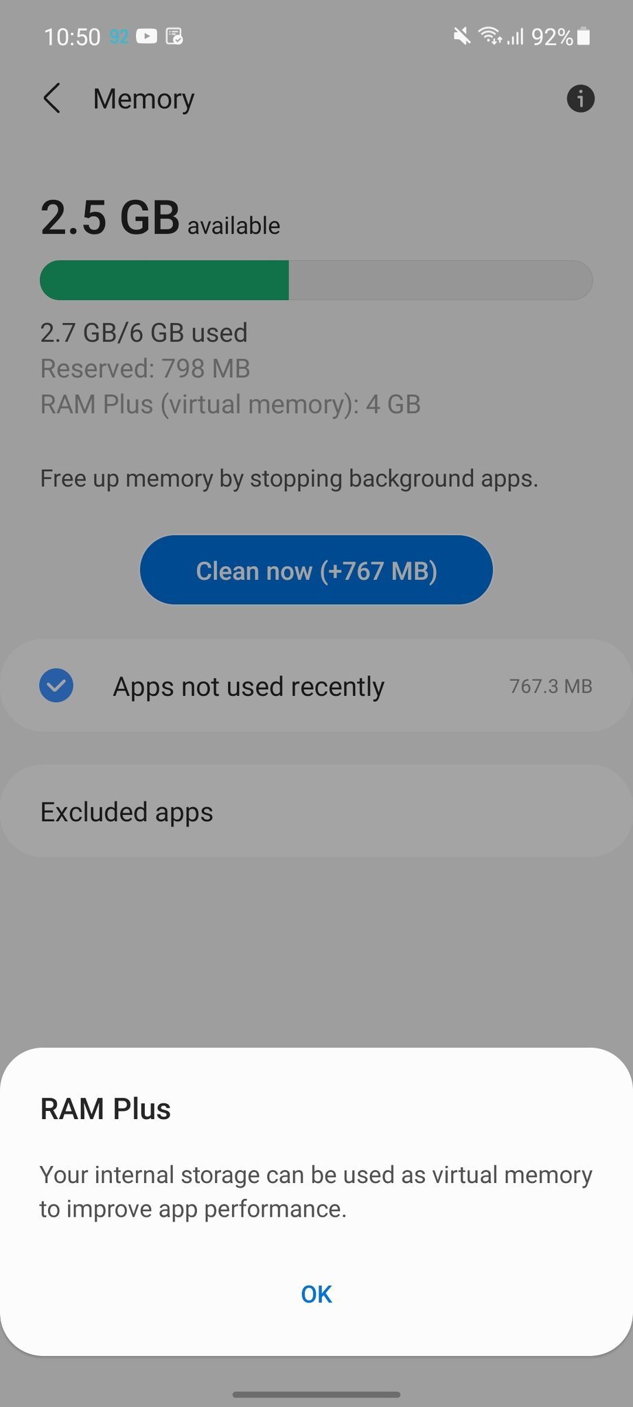 Por enquanto, o RAM Plus está disponível apenas para usuários indianos.
