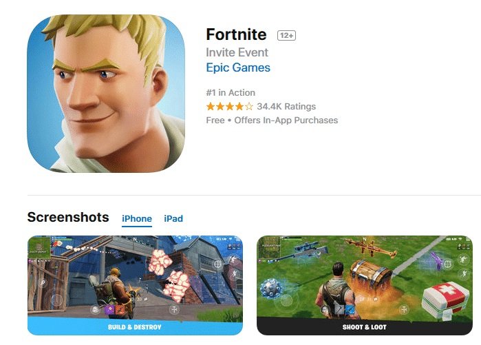 Fortnite está há mais de um ano banido de dispositivos da Apple.