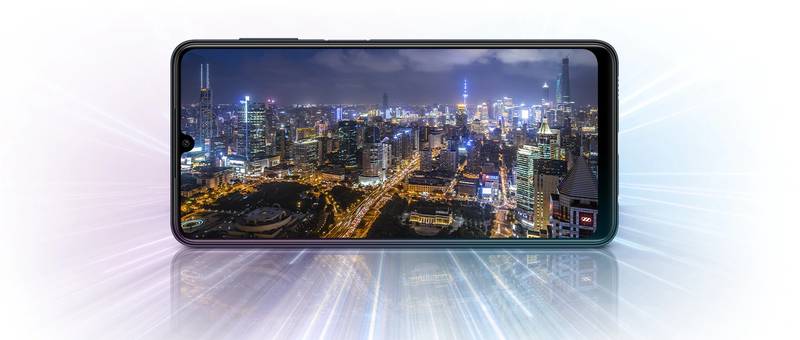 A tela Super AMOLED é um dos destaques do Galaxy M22.