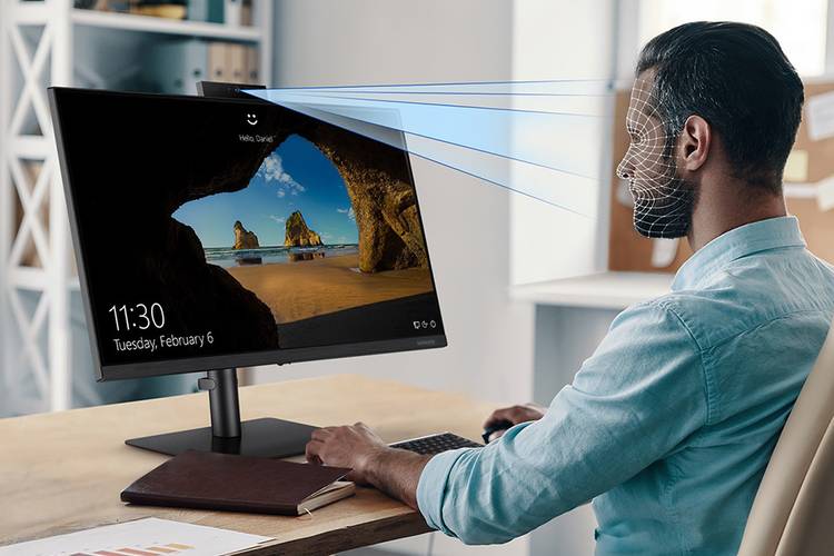 O S40VA possui uma câmera com Windows Hello, que oferece maior segurança ao usuário. (Fonte: Samsung / Divulgação)