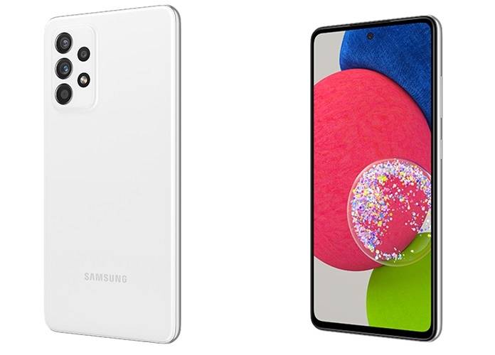O visual do Galaxy A52s 5G.