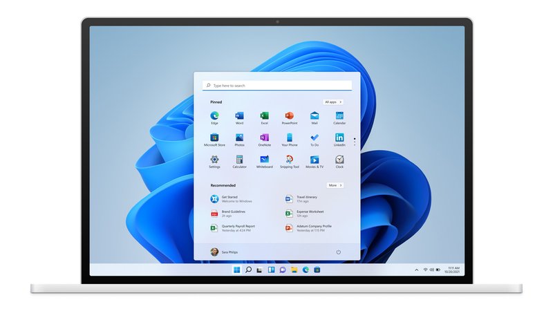Com novo visual, o Windows 11 será lançado a partir de outubro.