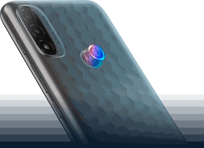 O leitor de digital na parte traseira é uma novidade para a linha Moto E