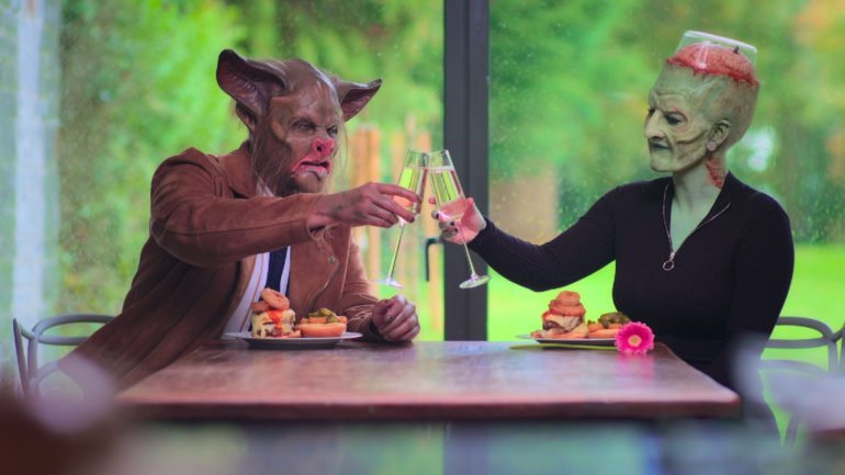 Um encontro entre um 'porco' e uma zumbi