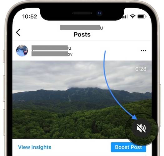 Ativar o som em um vídeo no feed também pode solucionar o problema.