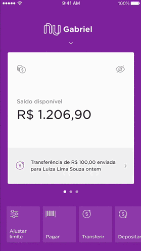 Criação do cartão virtual no app não requer burocracia ou conversa com atendente. (Fonte: Nubank/Reprodução)