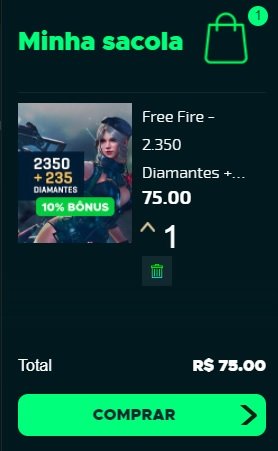 Free Fire 2350 Diamantes + Bônus