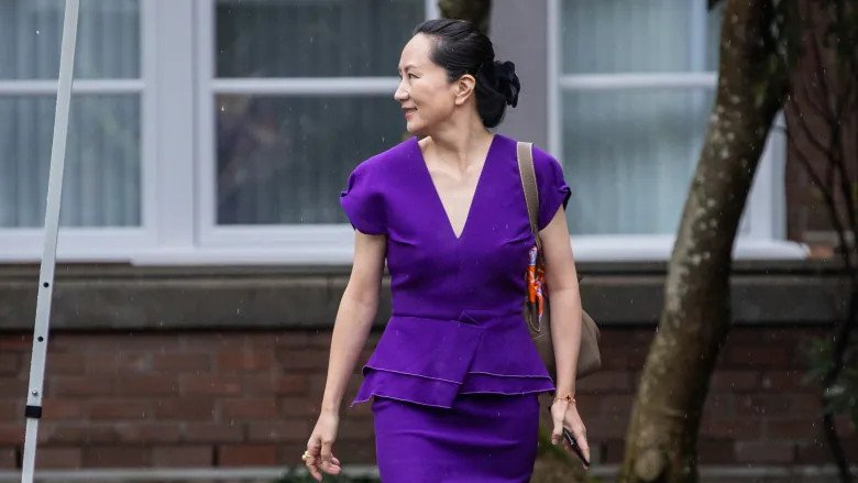 Após pagar uma fiança milionária, filha do fundador da Huawei ficou em prisão domiciliar em uma mansão no Canadá. (Fonte: CBC/Ben Nelms/Reprodução)