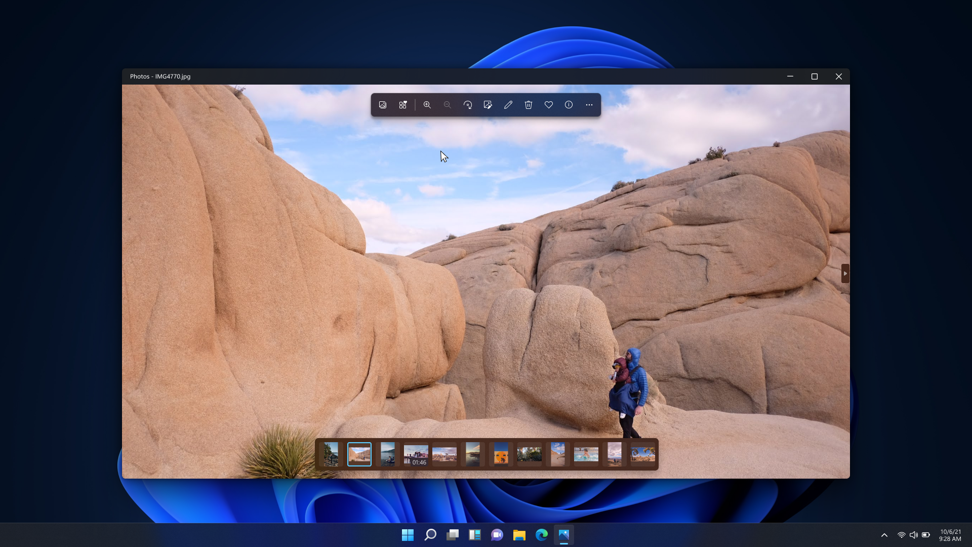 Novo "carrossel" de fotos no Windows 11