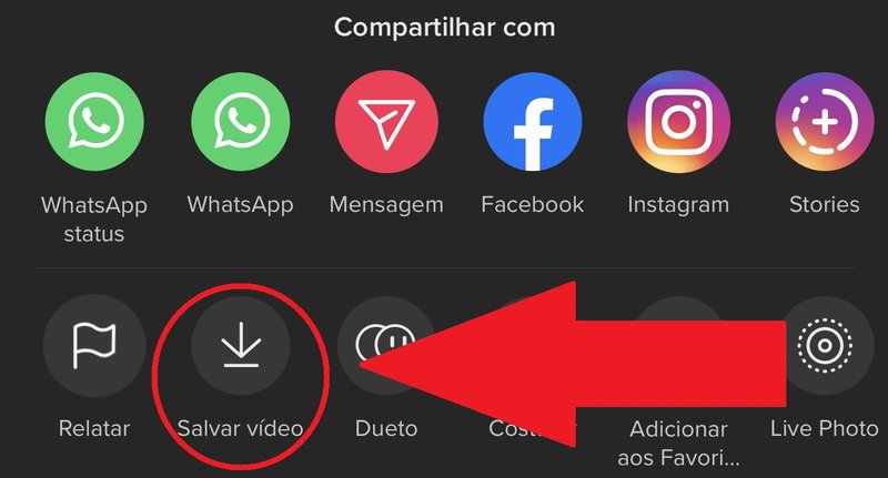 Selecione a opção 