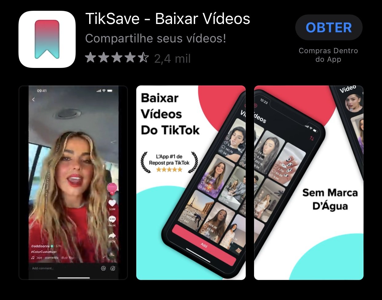 O TikSave é um dos melhores apps para baixar publicações da rede social