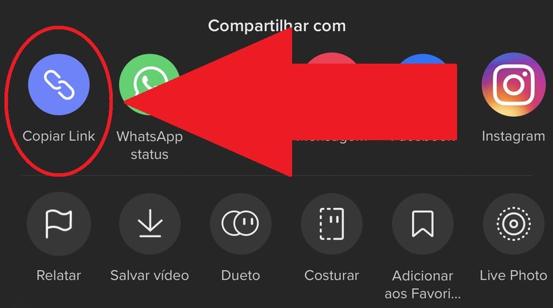 Aperte no botão 