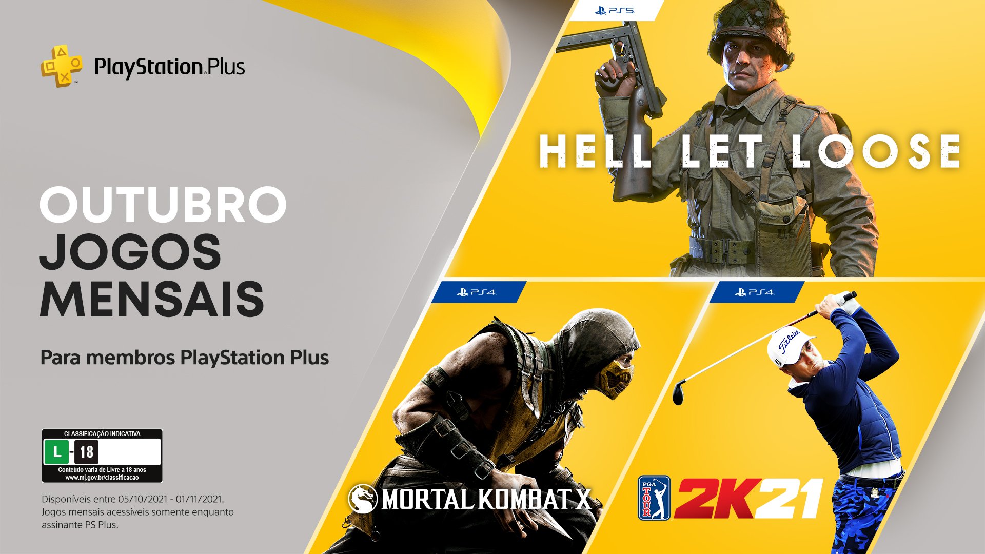 Jogos mensais de agosto para membros PlayStation Plus: PGA Tour