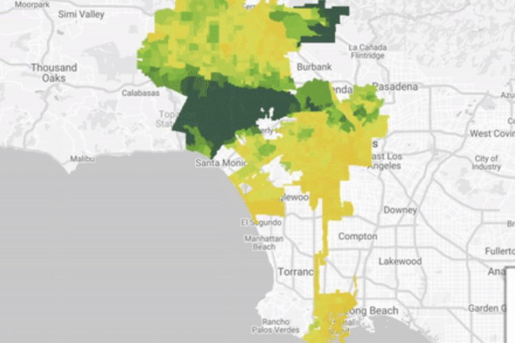 Google Maps pretende colaborar com redução de ilhas de calor ao sugerir locais onde plantar novas árvores. (Fonte: Google/Reprodução)