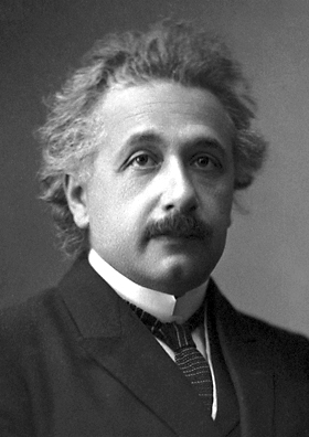 Fotografia oficial de Albert Einstein após receber o Nobel de Física de 1921