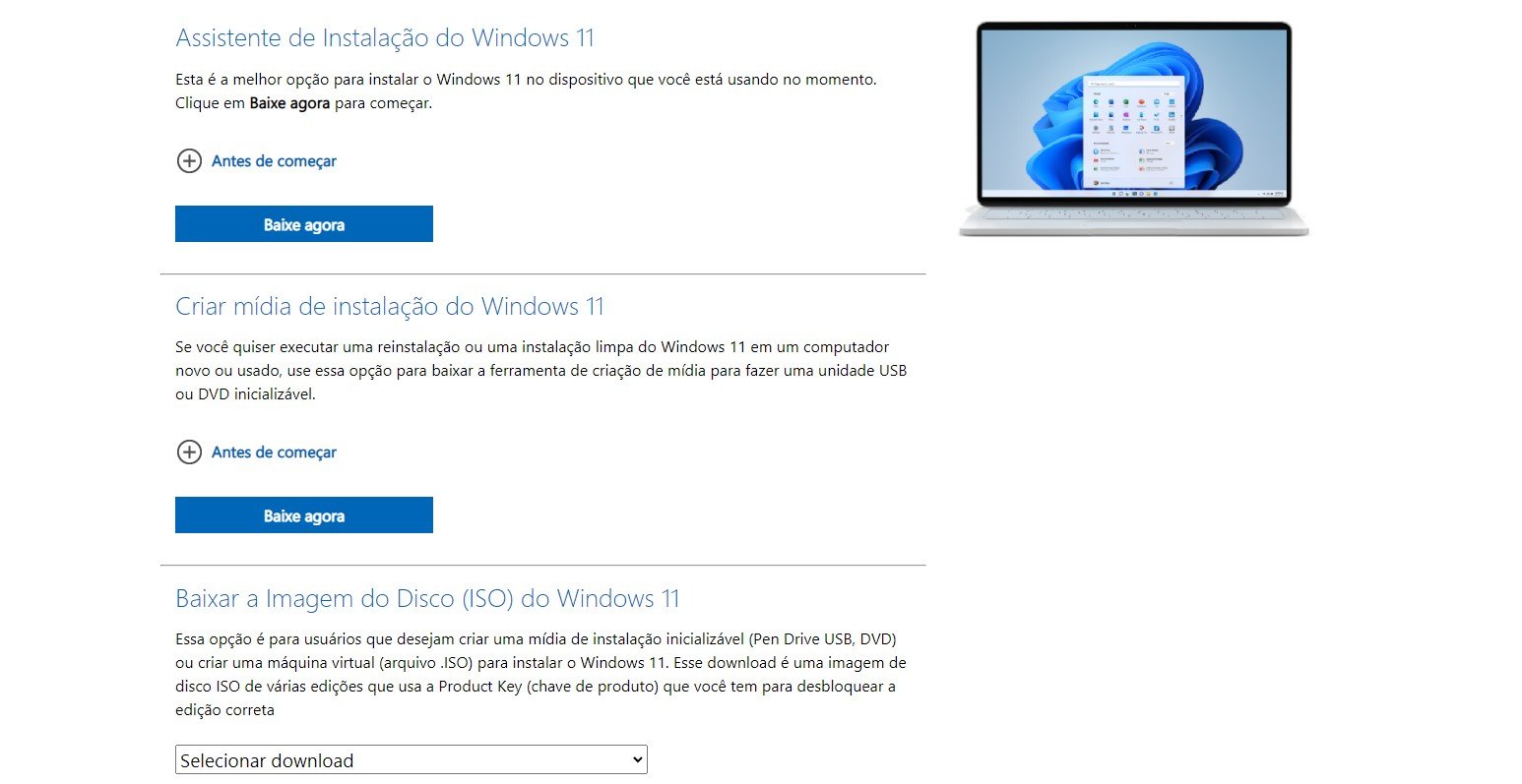 Como instalar o Windows 11 de graça