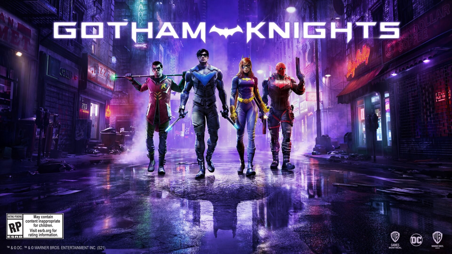 Arte divulgada em outubro já revelou alguns personagens que estarão em Gotham Knights (Imagem: WB Games)
