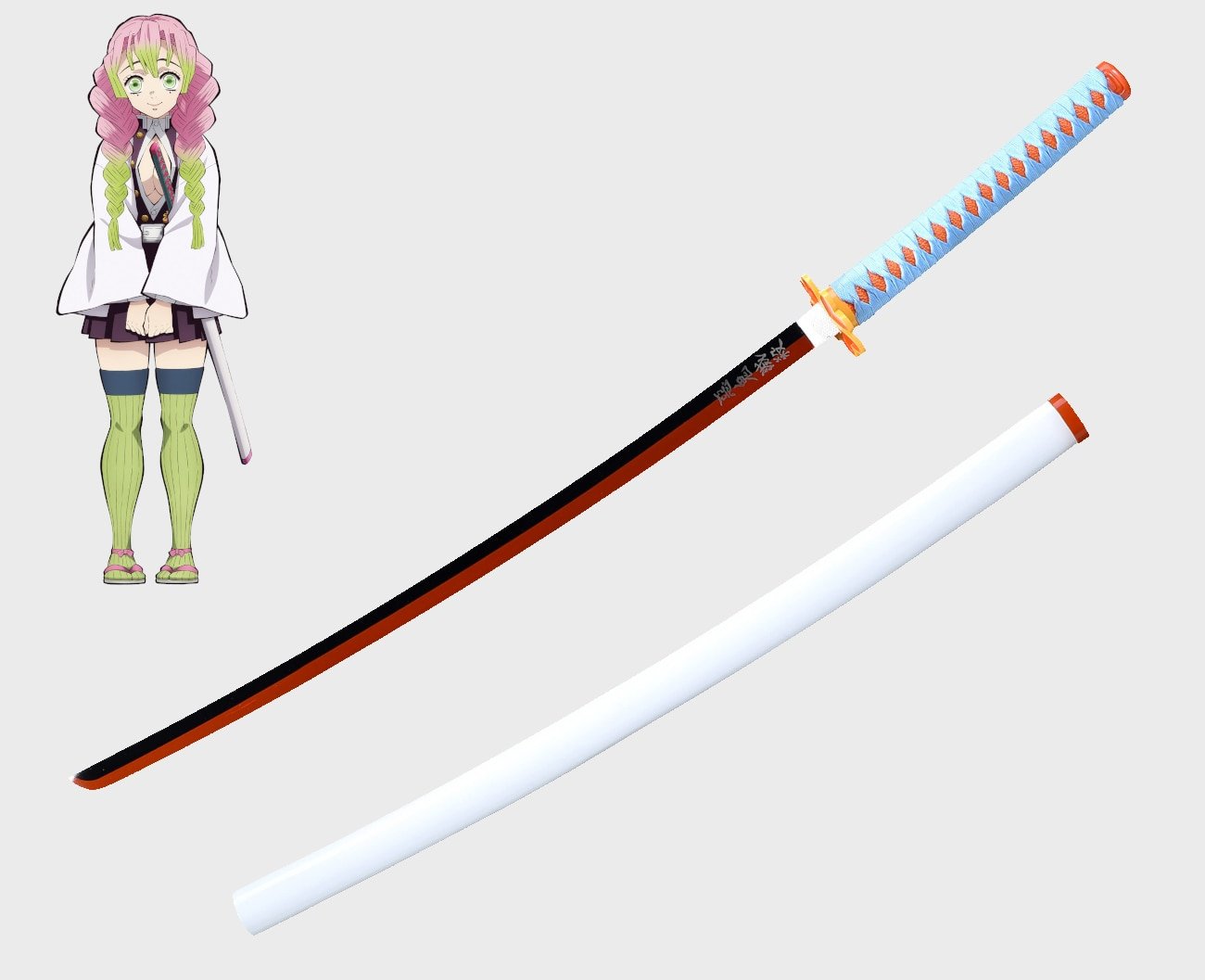 Tanjiro Kamado recebe sua espada (Nichirin) e ela muda de cor