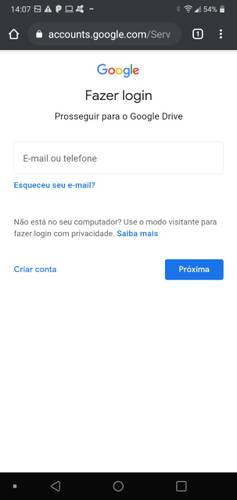 É preciso logar em uma conta Google para criar um formulário. (Fonte: Google Forms/Reprodução)