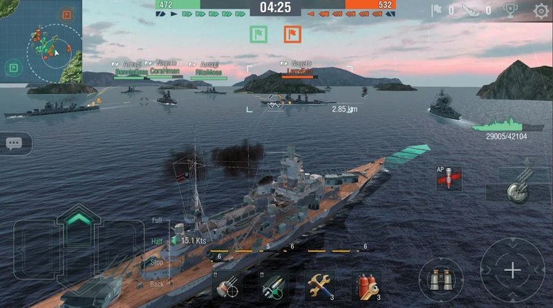 World of Warships Blitz leva as famosas batalhas navais em tempo real para o seu celular