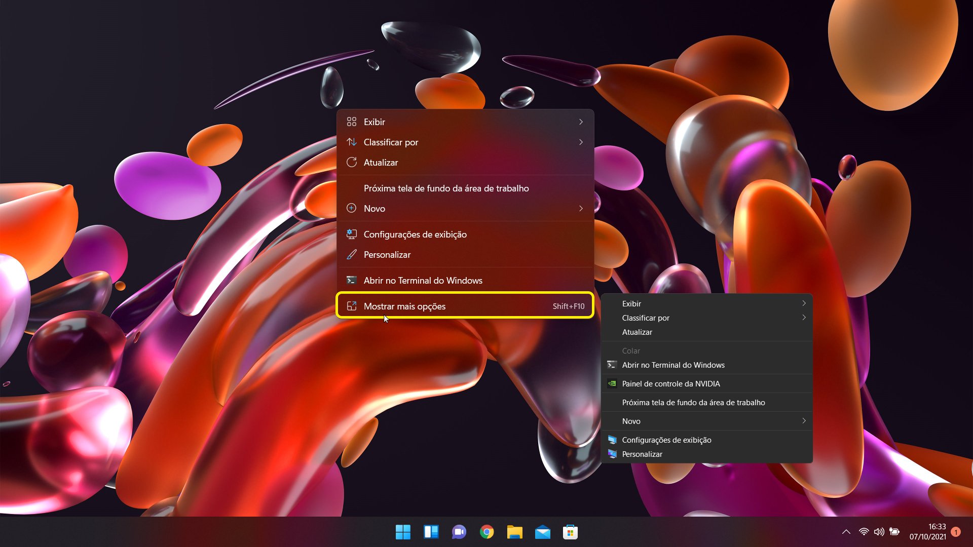 Um dos principais menus do Windows 11 esconde uma interface baseada no Windows 10.