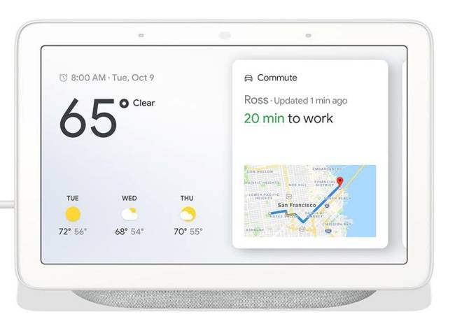 O Google Nest Hub foi atualizado para rodar o Fuchsia.