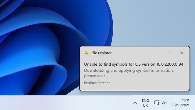Mensagem do Windows Explorer assim que o PC é reiniciado.