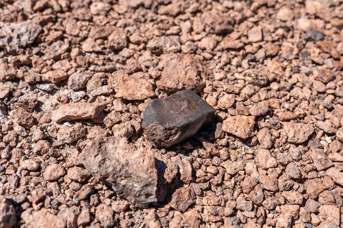 Possível meteorito encontrado na região do Deserto do Atacama, no Chile