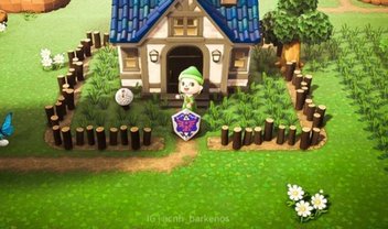 Jogadora de Animal Crossing recria vila de Zelda com muitos detalhes