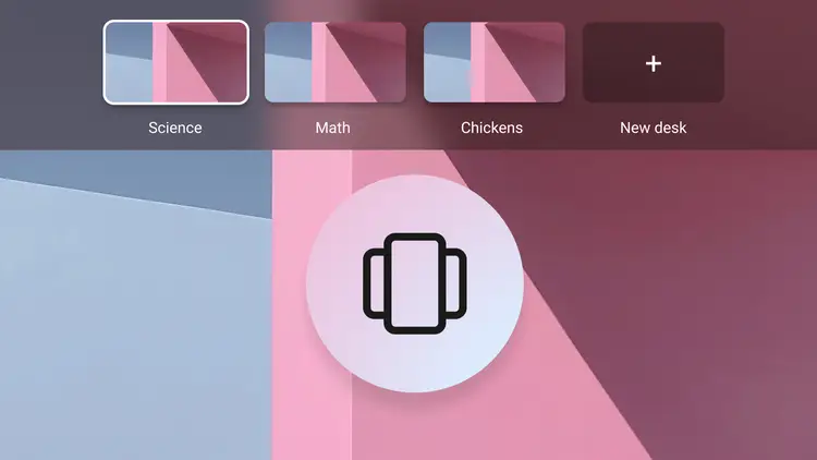 Desktops virtuais receberão melhorias com o “bento bar”.