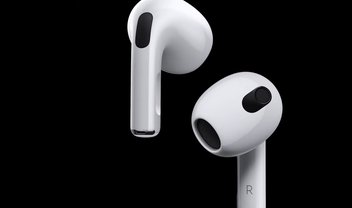 Apple anuncia AirPods 3 com novo design e bateria maior