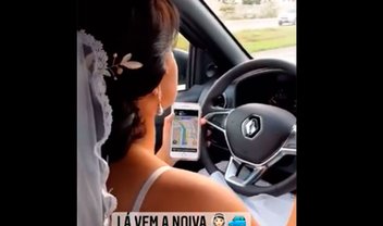 Noiva grávida é 'ignorada' por apps de corrida e assume volante