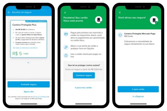 O gerenciamento do seguro é feito via app.