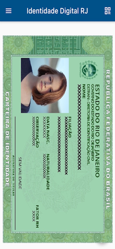 Exemplo de documento no app