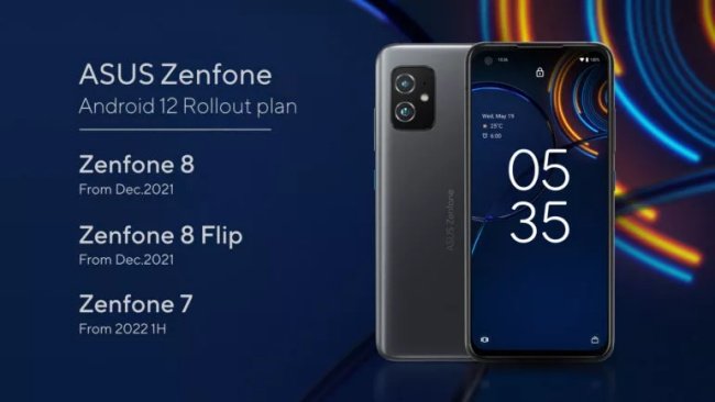 Cronograma de atualização da ASUS para o Android 12.