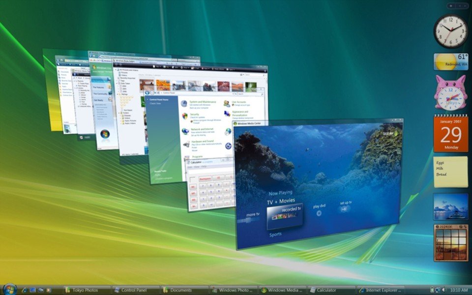 Apesar de bonito, Windows Vista era muito lento. (Fonte: Microsoft, PPLWARE / Reprodução)