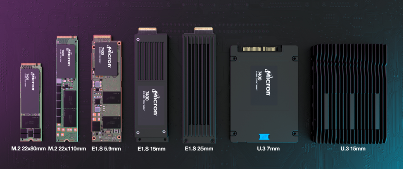 Linha de memórias da Micron