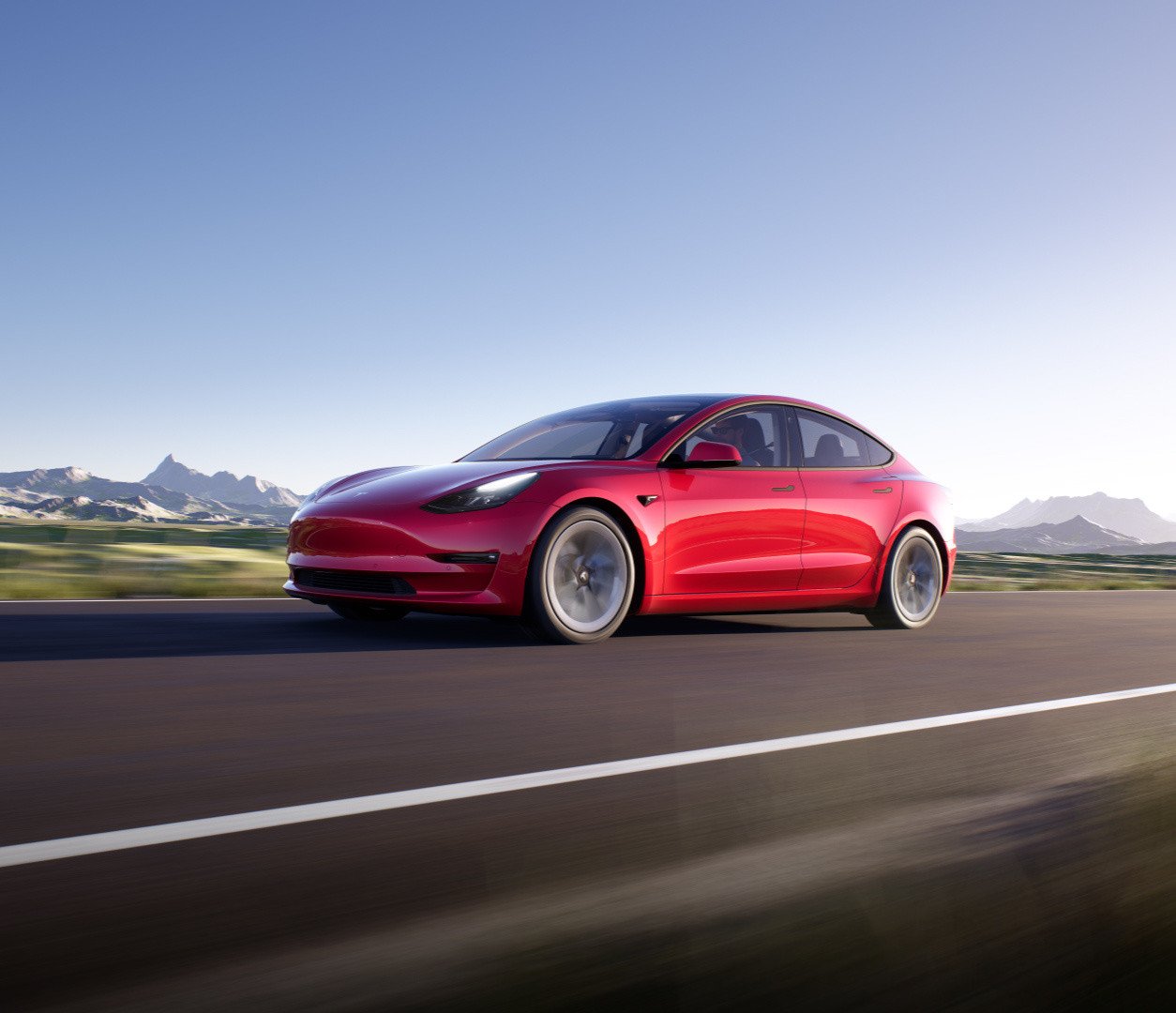 Tesla Model 3 pode rodar cerca de 565 KM com apenas uma carga.