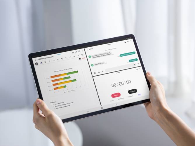 Vários tablets da Samsung, como a série Tab S7, são elegíveis para atualização.
