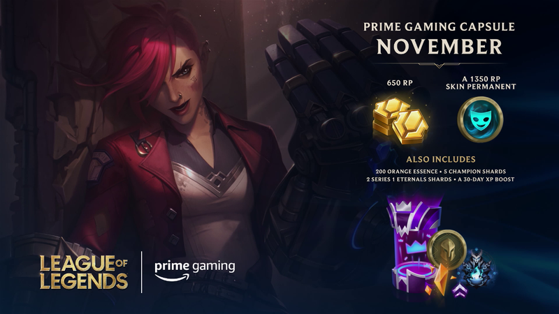 Assinantes Prime terão acesso a conteúdo exclusivo para jogos da Riot