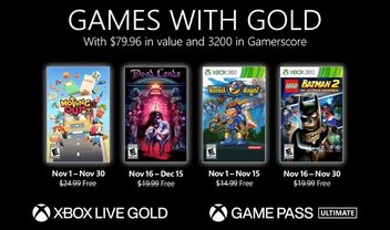 Xbox revela jogos grátis da Live Gold para novembro