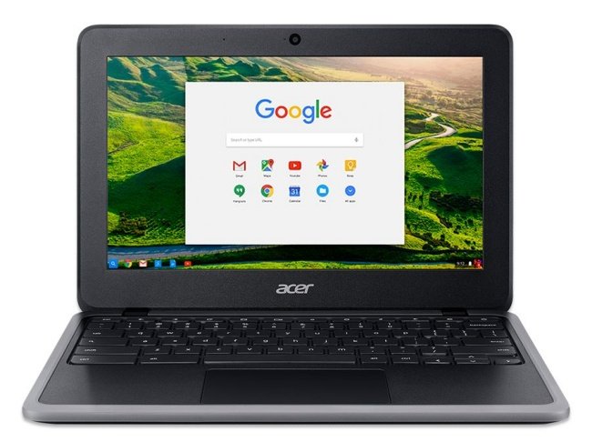 O Chromebook da Acer tem tela de 11,6 polegadas.