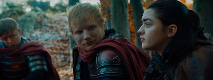 Imagem de: Game of Thrones: Ed Sheeran acusa fãs de terem estragado seu papel na série