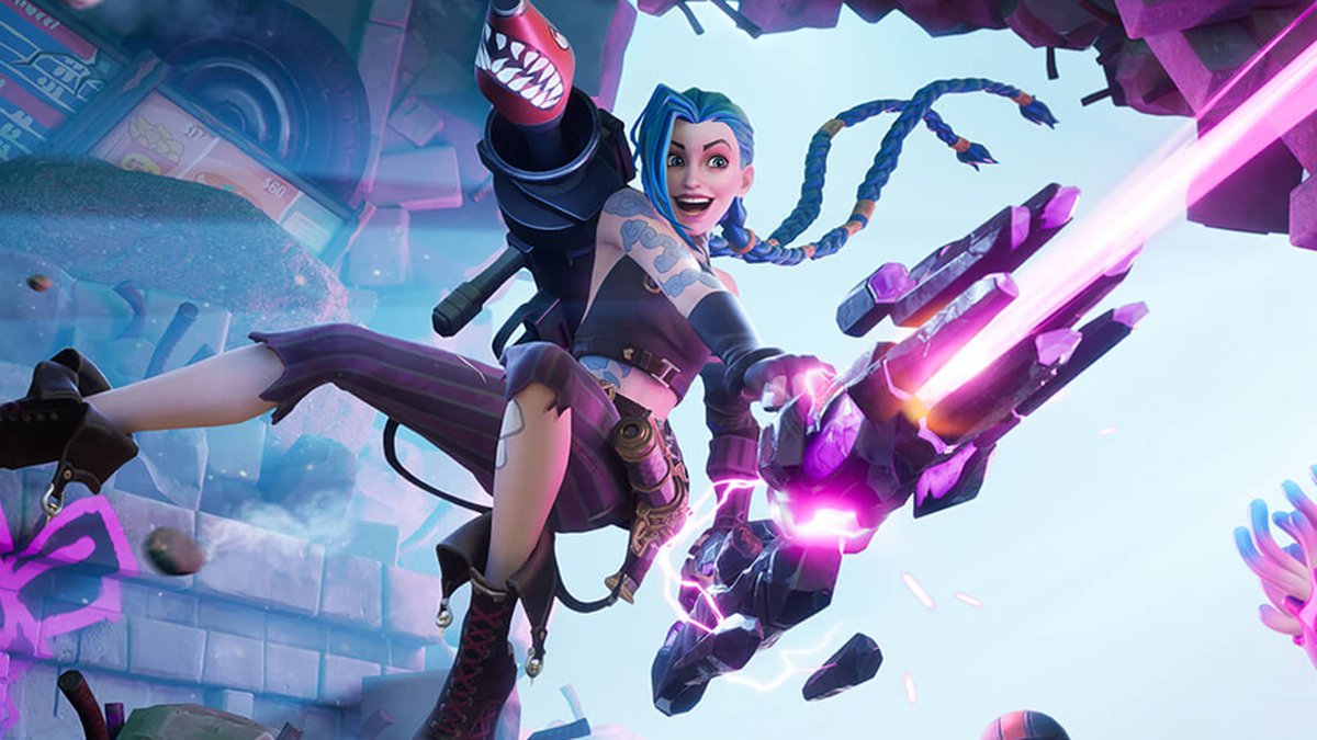 Fortnite terá Jinx, campeã de LOL, para celebrar nova série Arcane